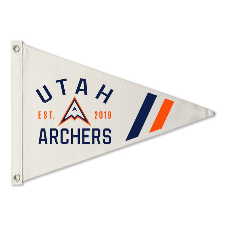 Utah Archers Retro Canvas Flag