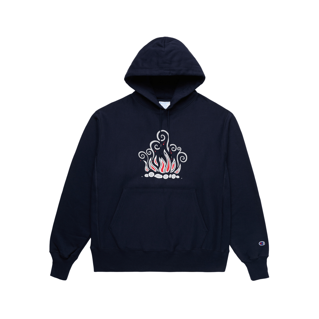 Champion heritage logo hoodie sales
