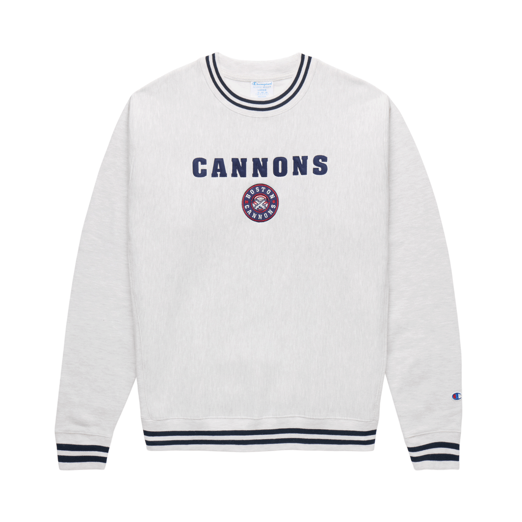 Vintage 90s Champion Reverse Weave Gray w Red Stripe Hoodie