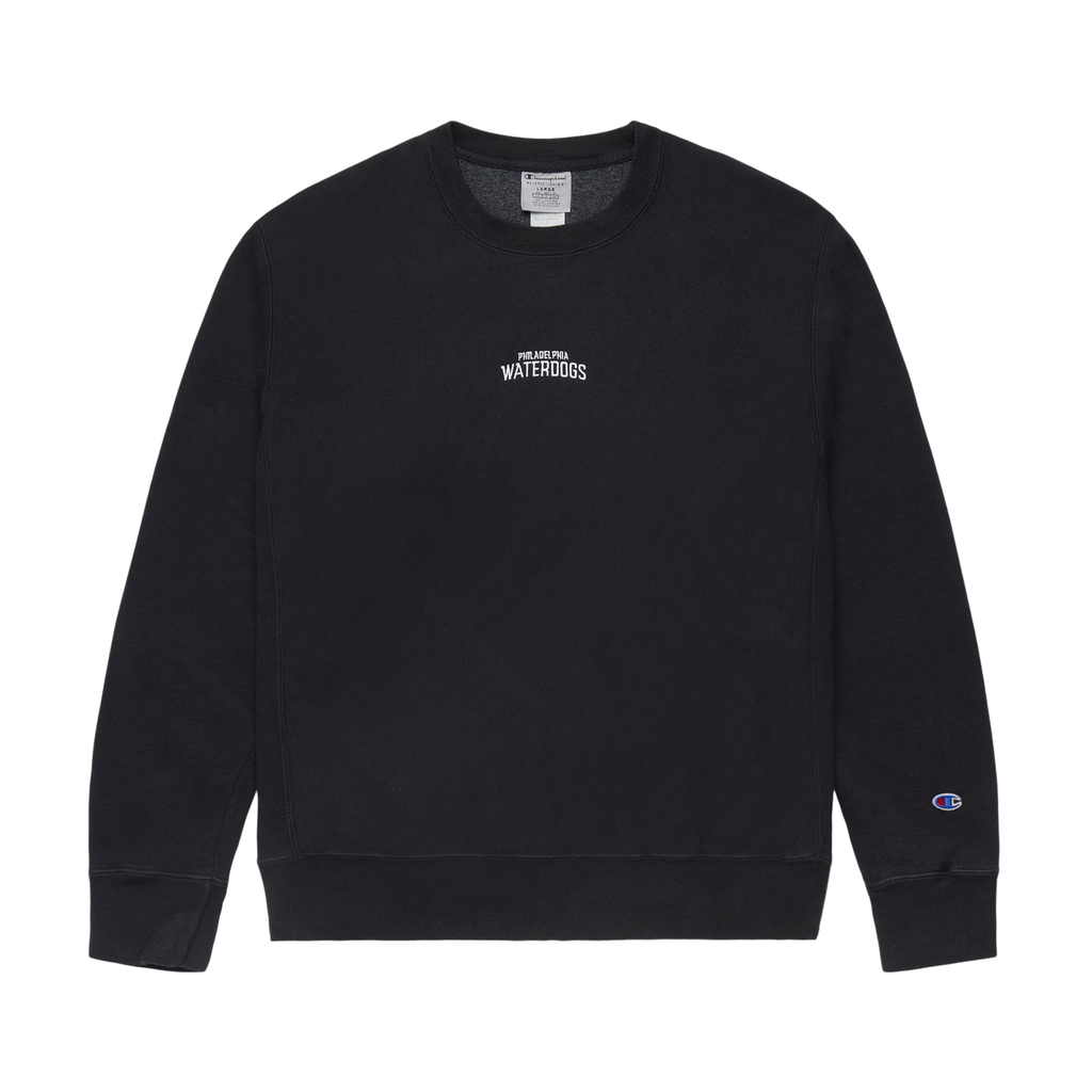 PRENDA☆PRDA BIG PATCH CREWNECK TEE PRDA SPRAY BIG PATCH CHECK STAR CREWNECK TEE BLACK