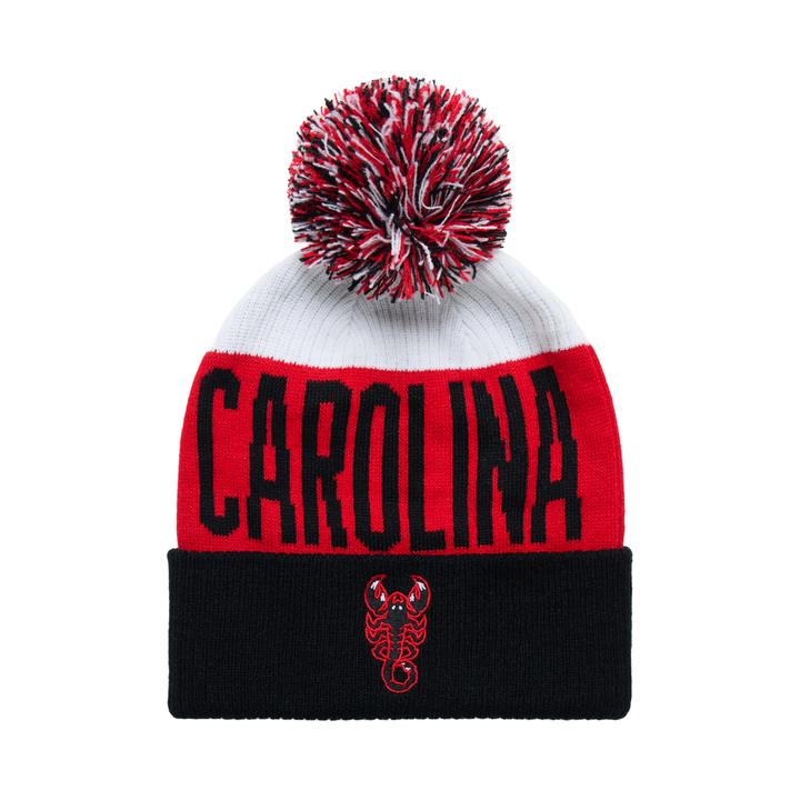 Carolina Chaos Knit Pom Beanie