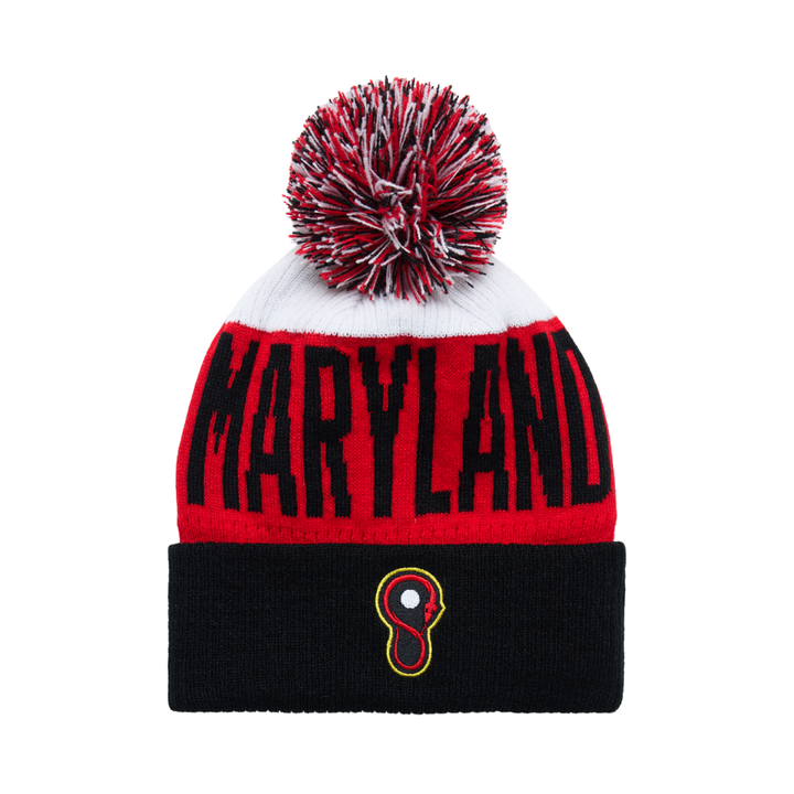 Maryland Whipsnakes Knit Pom Beanie