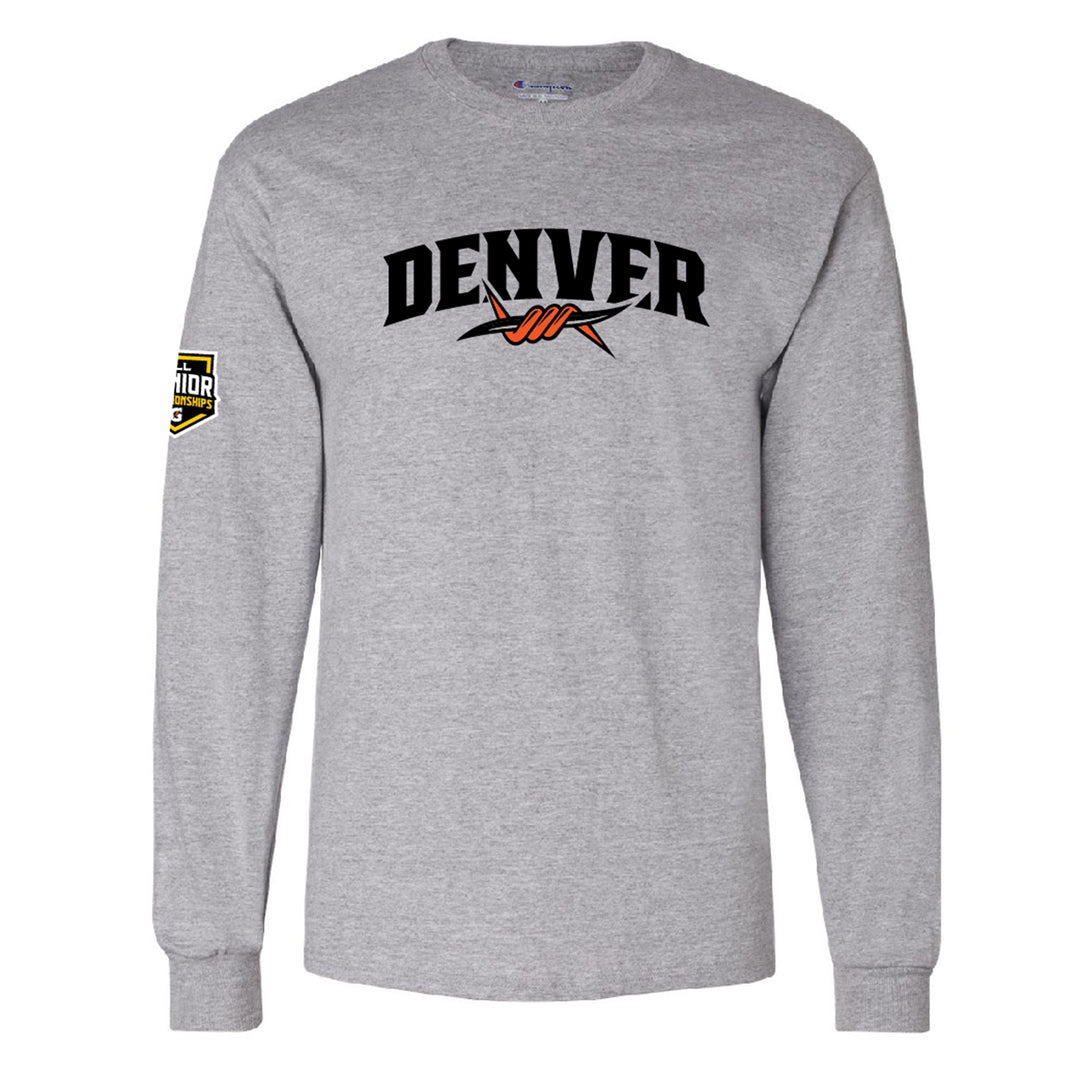 Jr. Champs Denver Outlaws Custom Long Sleeve Jersey Tee - Youth