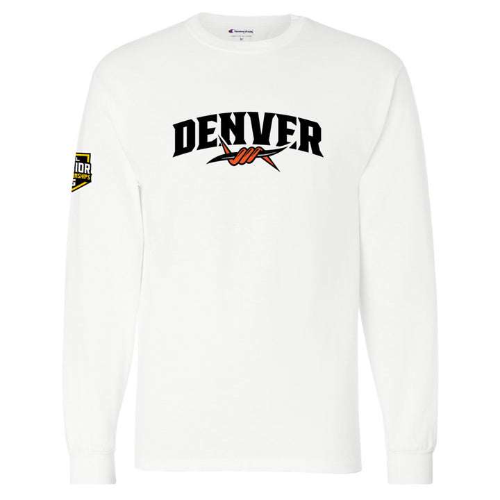 Jr. Champs Denver Outlaws Custom Long Sleeve Jersey Tee - Youth