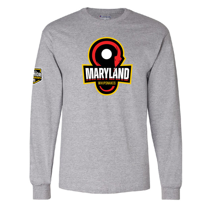 Jr. Champs Maryland Whipsnakes Custom Long Sleeve Jersey Tee