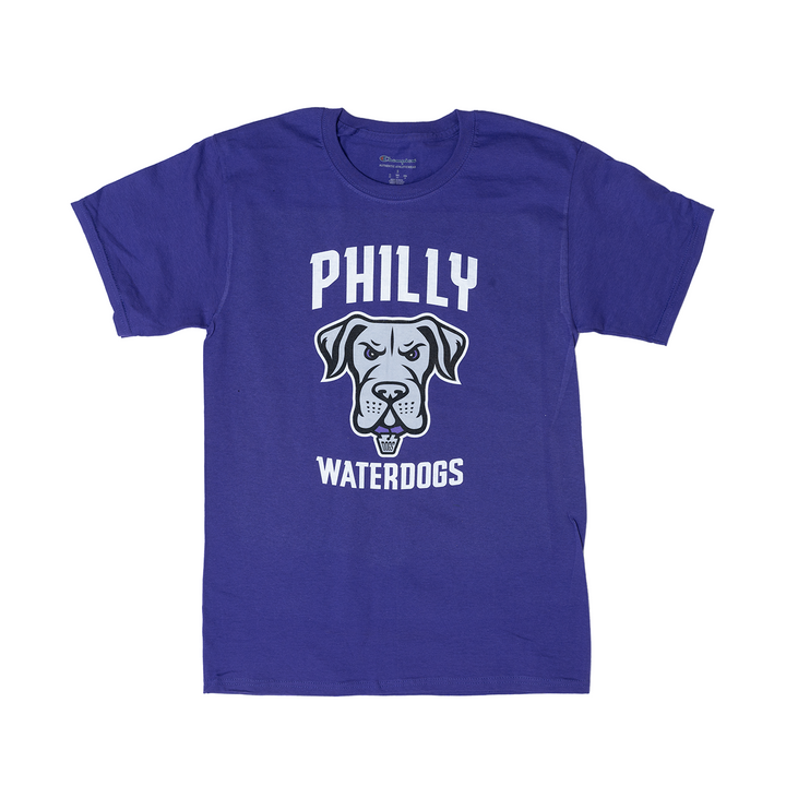 Champion Philadelphia Waterdogs Primary Logo Purple Tee