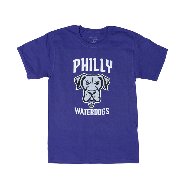 Champion Philadelphia Waterdogs Primary Logo Purple Tee - Youth