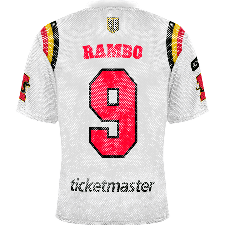 Rambo 2025 Maryland Whipsnakes Throwback Player Porthole Mesh Replica Jersey - Youth (Ready to Ship)