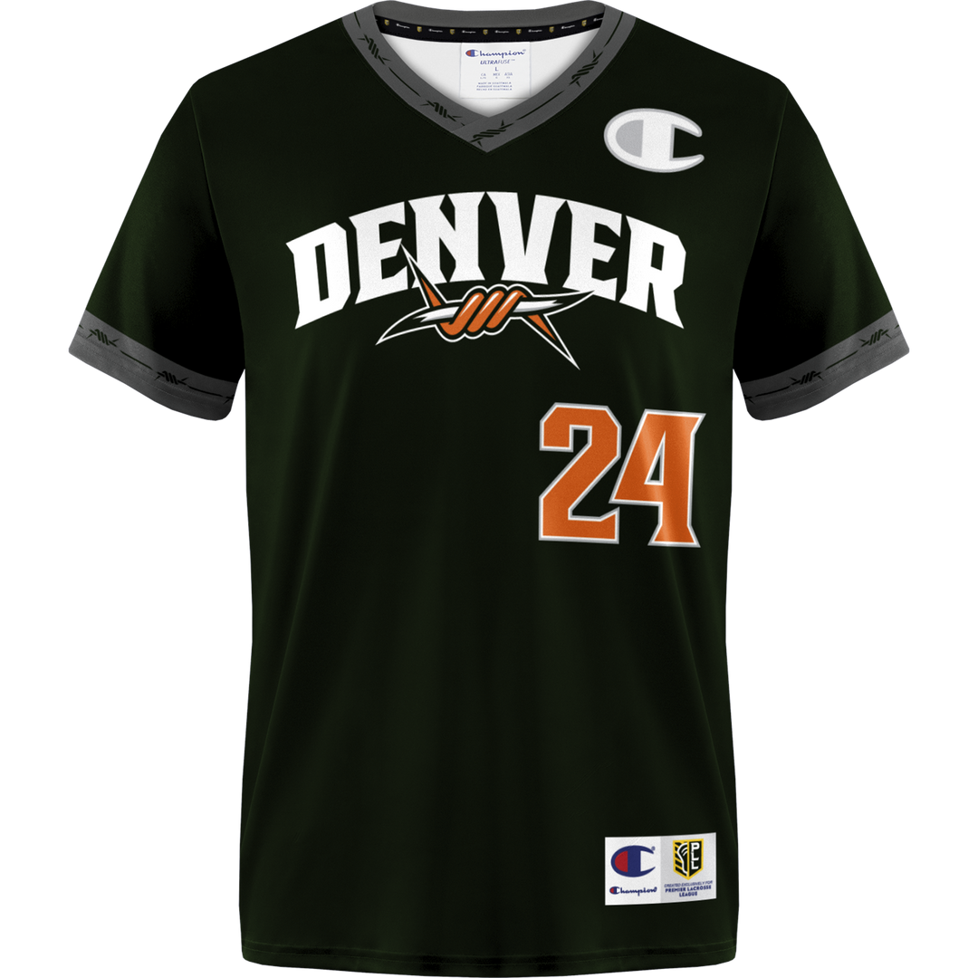 Champion Denver Outlaws 2024 Away Player (Drop Down) Replica Jersey