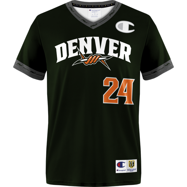 Champion Customizable Denver Outlaws 2024 Replica Away Jersey- Youth ...