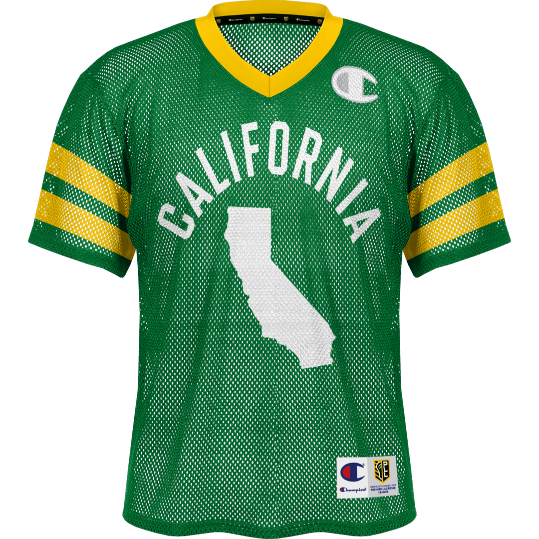 Champion California Redwoods 2024 Throwback Player Drop Down Porthole Mesh Replica Jersey
