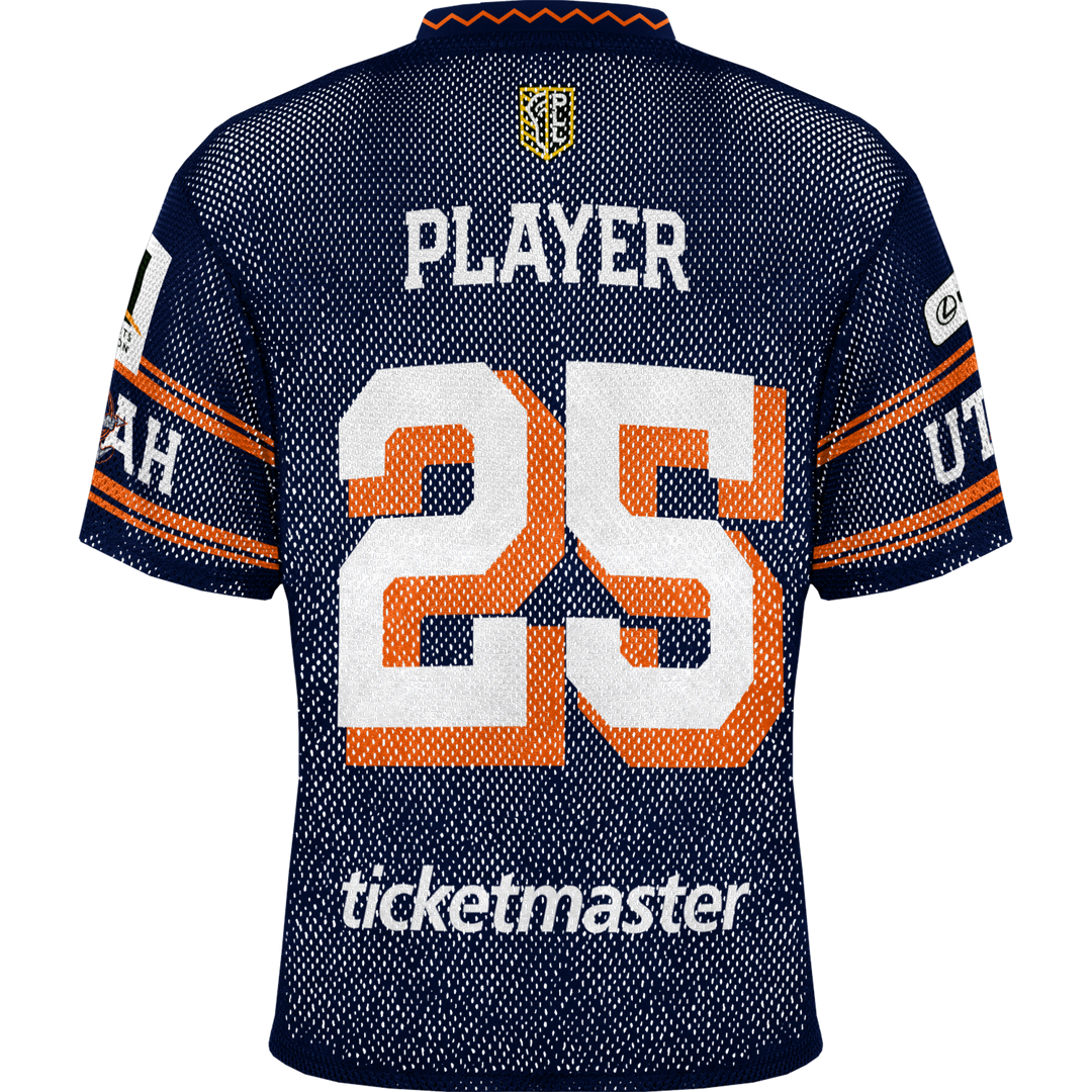 Utah Archers 2025 Throwback Player (Drop Down) Porthole Mesh Replica Jersey - Youth