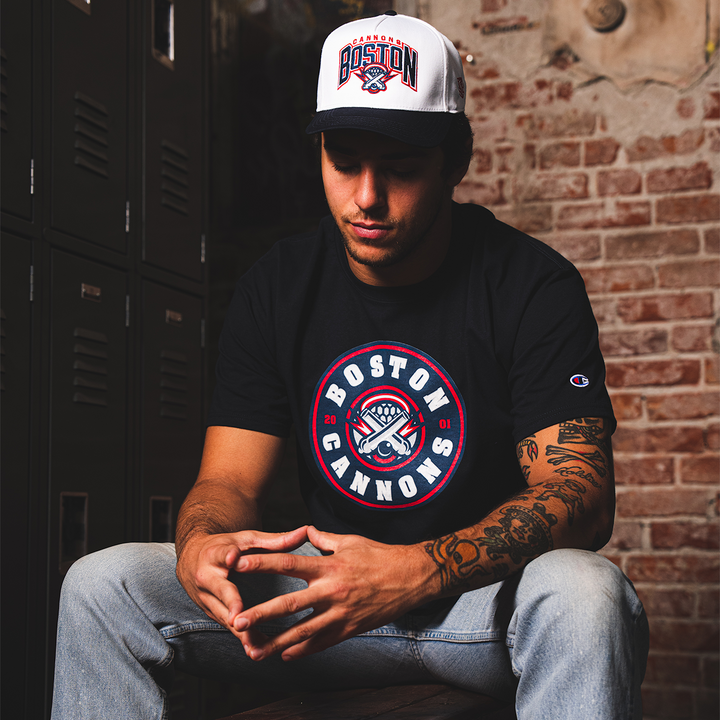 Champion Boston Cannons Primary Logo Navy Tee