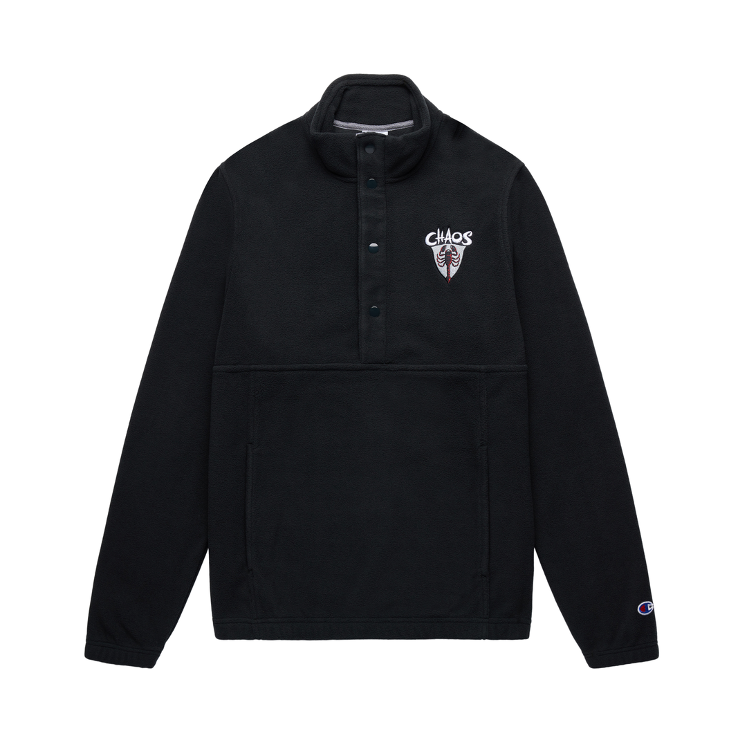 Champion black half zip sales