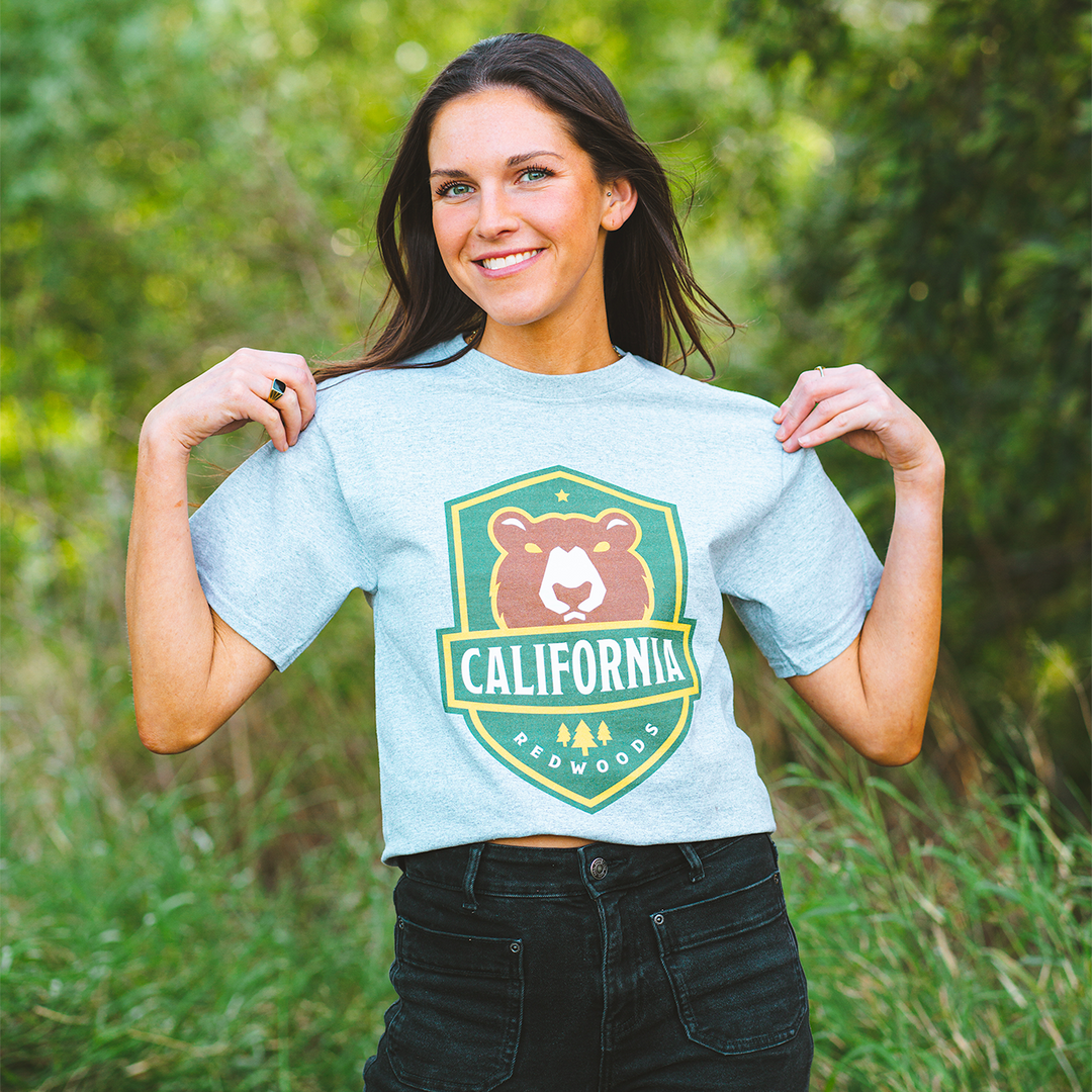 Champion California Redwoods Primary Logo Grey Tee