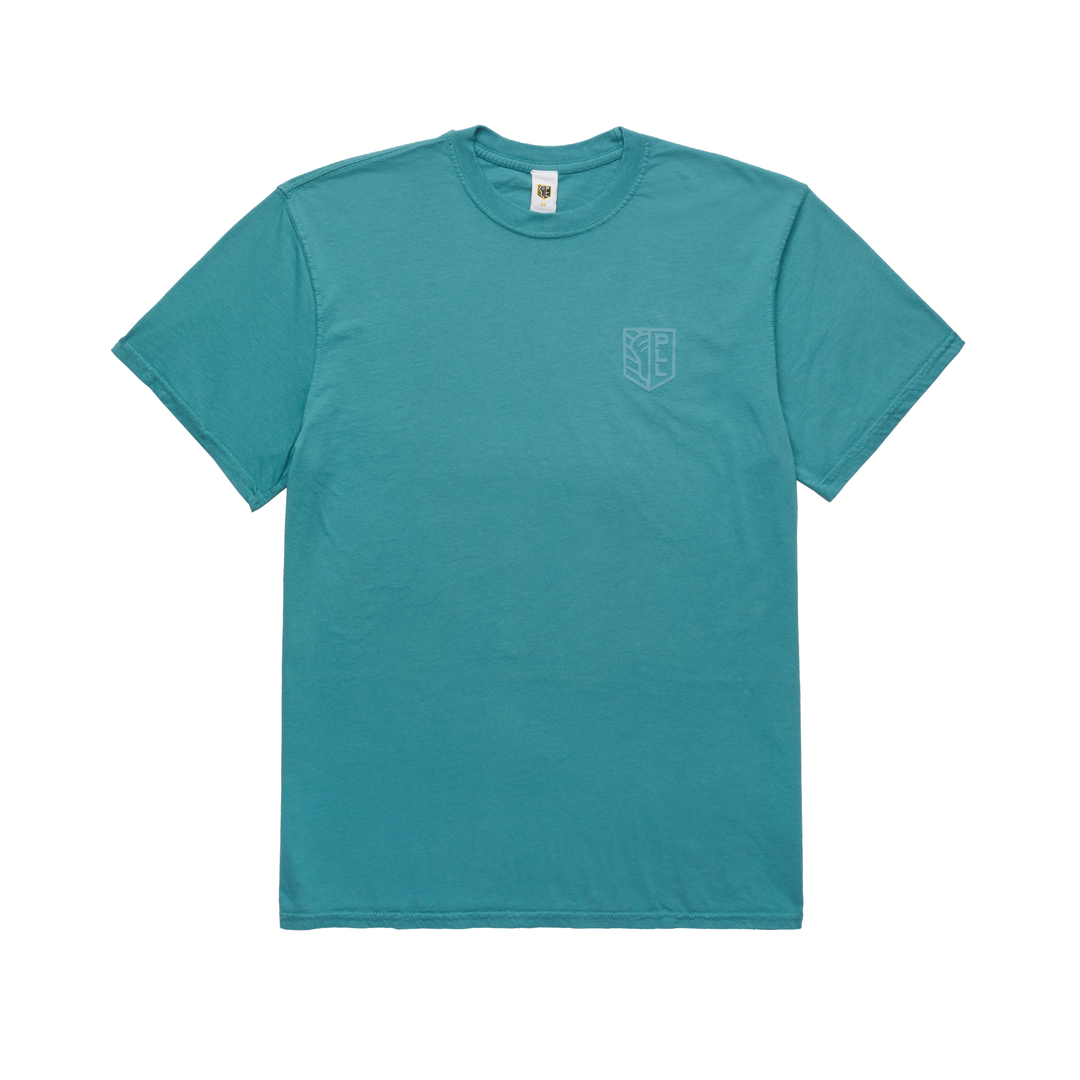 Tonal Shield Tee Teal