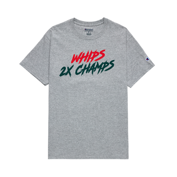 Champion Whipsnakes "Whips 2x Champs" Tee
