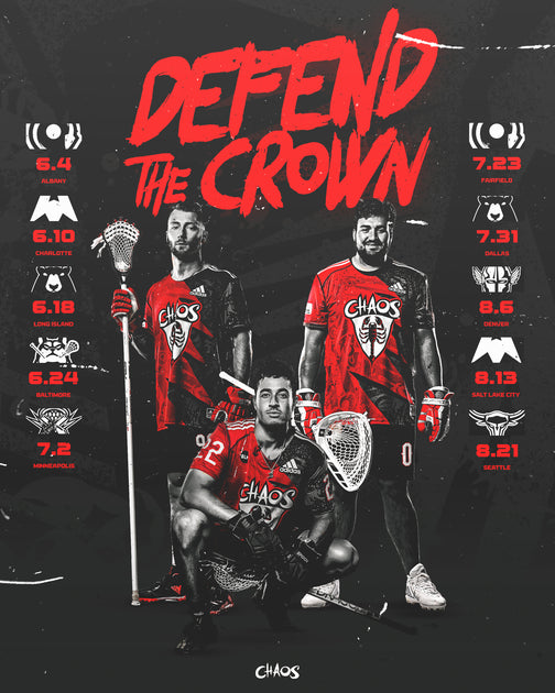 Chaos 2022 Schedule Poster 18"x24" Premier Lacrosse League Shop