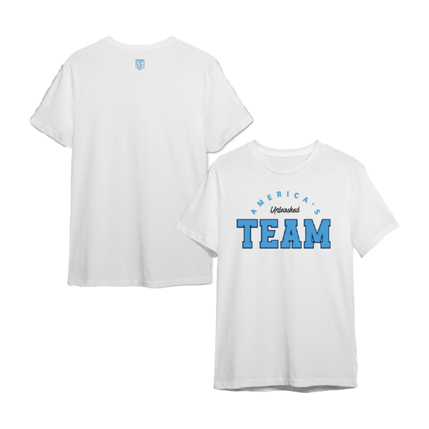 Unleashed America's Team Baby Blue Tee