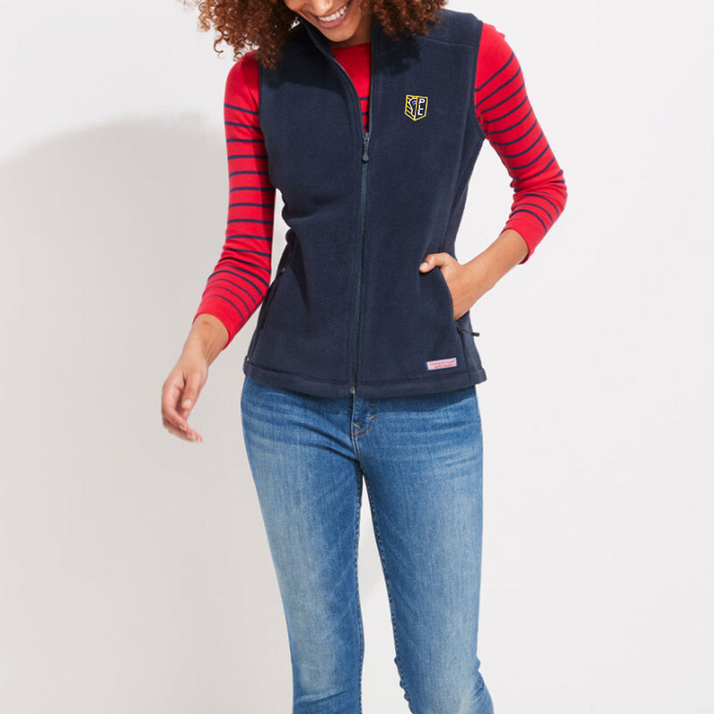 Vineyard vines fleece vest womens deals